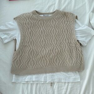 Zara tee with sweater